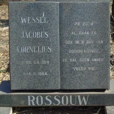 ROSSOUW Wessel Jacobus Cornelius 1914-1954