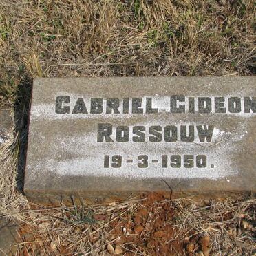 ROSSOUW Gabriel Gideon -1950