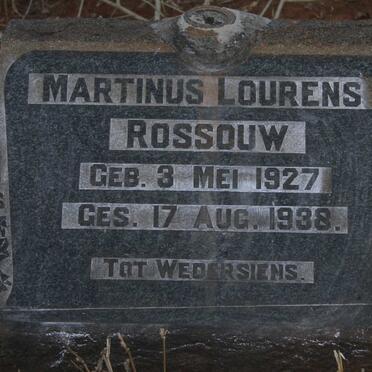 ROSSOUW Martinus Lourens 1927-1938