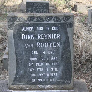 ROOYEN Dirk Reynier, van 1928-1956