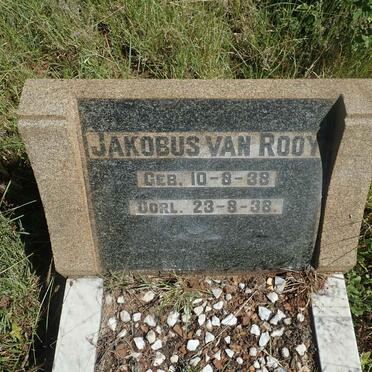 ROOY Jakobus, van 1938-1938