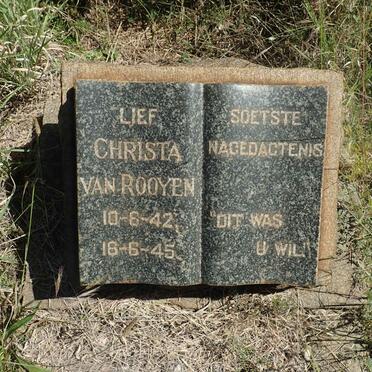 ROOYEN Christa, van 1942-1945