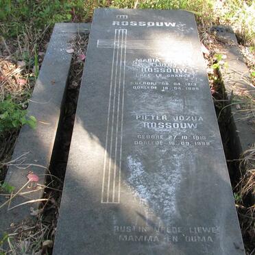ROSSOUW Pieter Jozua 1910-1998 &amp; Maria Aletta LE GRANGE 1913-1995