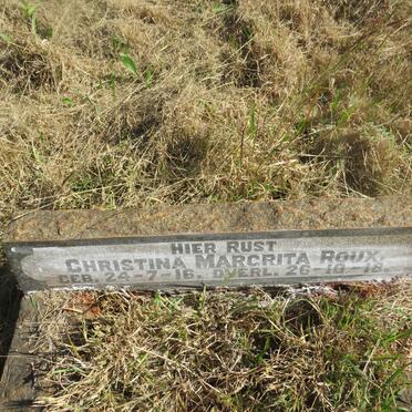ROUX Christina Margrita 1916-1918