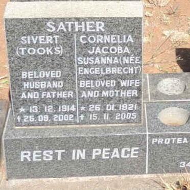 SATHER Sivert 1914-2002 & Cornelia Jacoba Susanna ENGELBRECHT 1921-2005