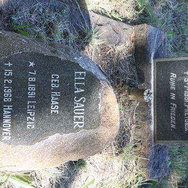 SAUER Wilhelm 1890-1951 &amp; Ella HAASE 1891-1968