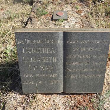 SAR Dorothea Elizabeth, le 1912-1970