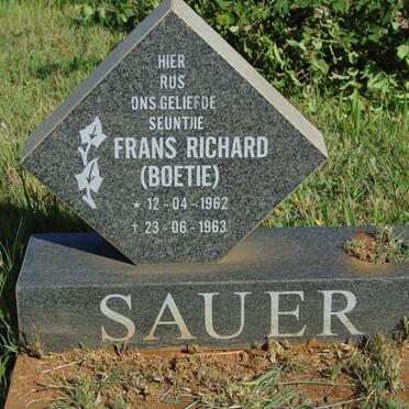 SAUER Frans Richard 1962-1963