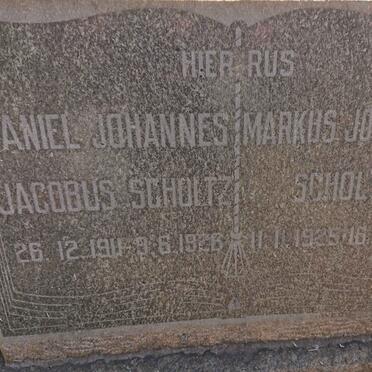 SCHOLTZ Daniel Johannes Jacobus 1911-1926 :: SCHOLTZ Markus Johannes 1925-1942