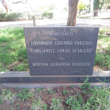 SCHULTZ Carl Fritz Louis &amp; Bertha Johanna :: FREUND Heinrich Eduard