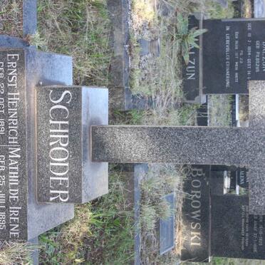 SCHRODER Ernst Heinrich 1891-1953 &amp; Mathilde Irene 1895-1985