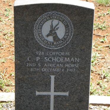 SCHOEMAN C.P. -1917