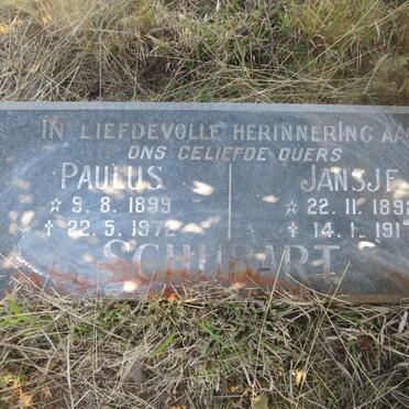 SCHUBART Paulus 1899-1972 & Jansje 1892-1917