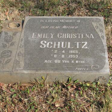 SCHULTZ Emily Christena 1865-1953