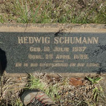SCHUMANN Hedwig 1937-1939