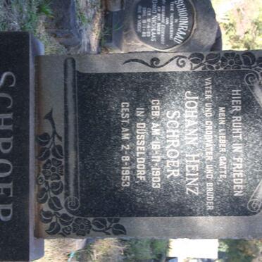 SCHROER Johann Heinz 1903-1953