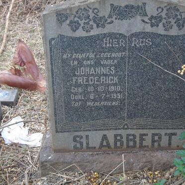 SLABBERT Johannes Frederick 1910-1951