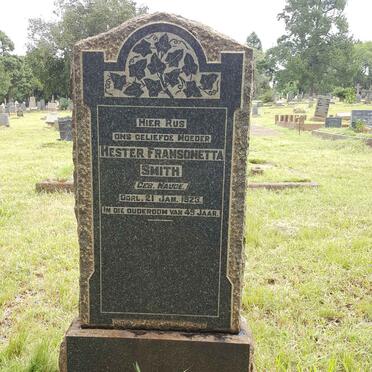 SMITH Hester Fransonetta nee NAUDE -1923