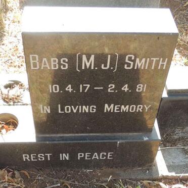 SMITH M.J. 1917-1981