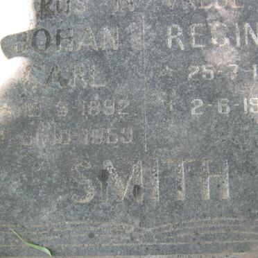 SMITH Johan Carl 1892-1953 & Regina 1901-1989