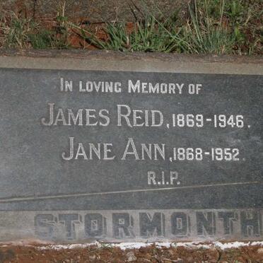 STORMONTH James Reid 1869-1946 & Jane Ann 1868-1952