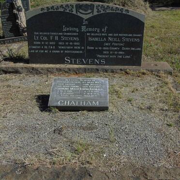 STEVENS F.H. 1893-1993 &amp; Isabella Neill POSTON 1900-1964 :: CHATHAM Raymond Wells 1921-2000 &amp; Lorna Kathleen 1921-1978