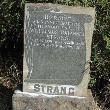 STRANG Wilhelmus Johannes 1899-1945