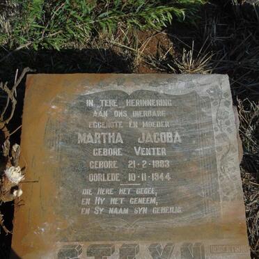 STEYN Martha Jacoba nee VORSTER 1883-1944