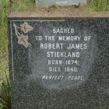STICKLAND Robert James 1874-1940