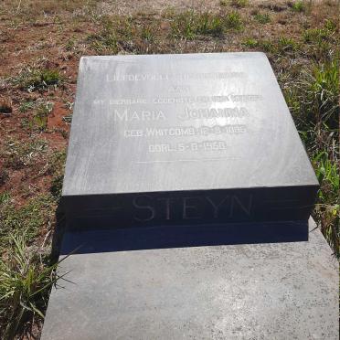 STEYN Maria Johanna nee WHITCOMB 1895-1958