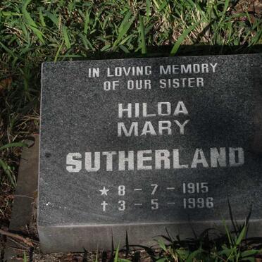 SUTHERLAND Hilda Mary 1915-1996