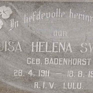 SWIEGERS Louisa Helena nee BADENHORST 1911-1956 
