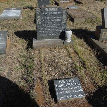 SWART Chris 1914-1983 & Hazel 1923-2008 :: TROLLIP Sylvia Maureen 1929-1945