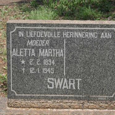 SWART Aletta Martha 1894-1945