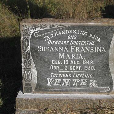 VENTER Susanna Fransina Maria 1948-1950