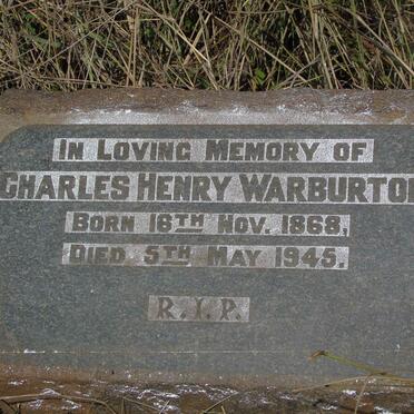 WARBURTON Charles Henry 1868-1945