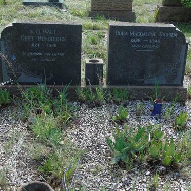 WALT Gert Hendricus, v.d. 1921-1968 & Dora Magdalene GOOSEN 1925-1946
