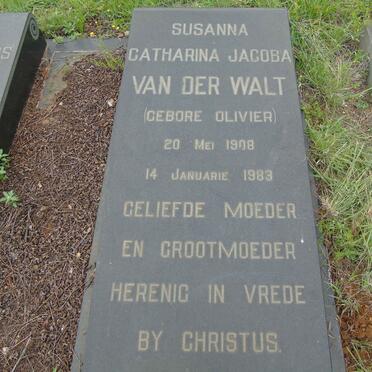 WALT Johannes Petrus, van der 1904-1979 &amp; Susanna Catharina Jacoba OLIVIER 1908-1983 _3