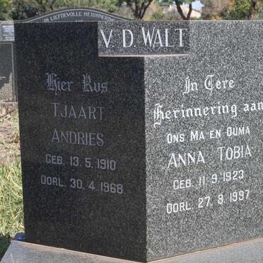 WALT Tjaart Andries, v.d. 1910-1968 & Anna Tobia 1923-1997