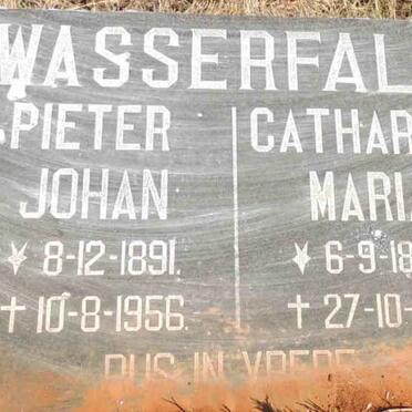 WASSERFALL Pieter Johan 1891-1956 & Catharina Maria 1893-1972