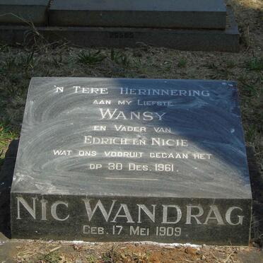 WANDRAG Nic 1909-1961