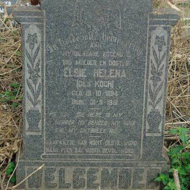 WELGEMOED Elsie Helena nee KOCH 1894-1951