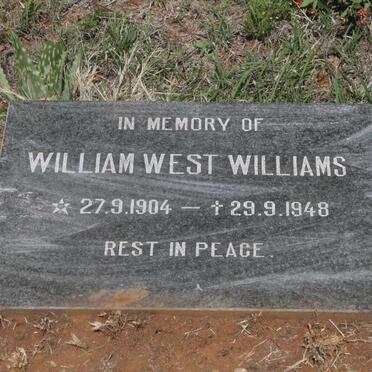WILLIAMS William West 1904-1948