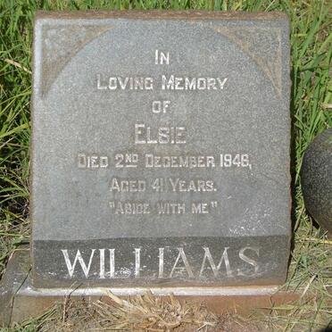 WILLIAMS Elsie -1946