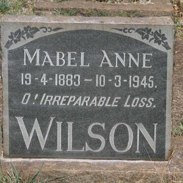 WILSON Mabel Anne 1883-1945
