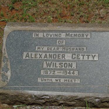 WILSON Alexander Getty 1872-1944