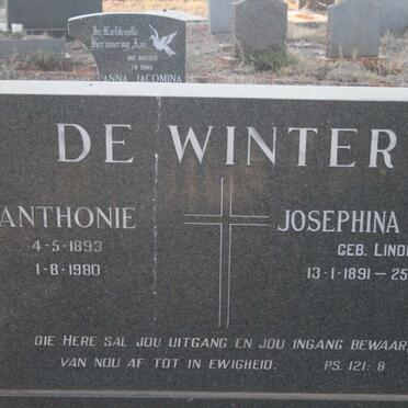 WINTER Anthonie, de 1893-1980 &amp; Josephina Martina LINDEMAN 1891-1987