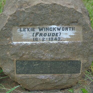 WINCKWORTH Lexie nee FROUDE -1943