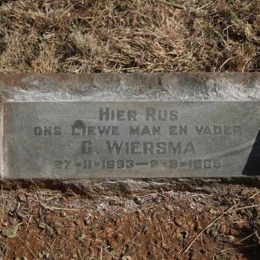 WIERSMA G. 1893-1965