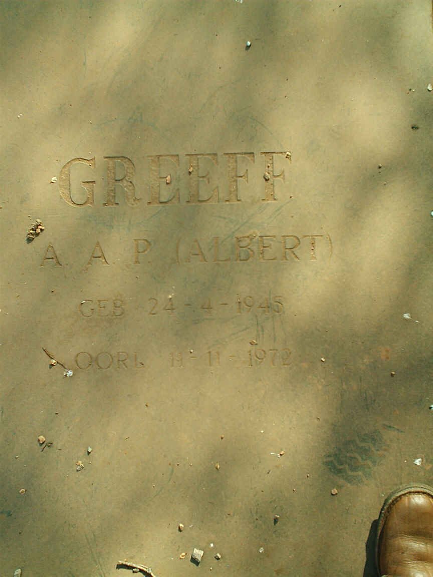 GREEFF A.A.P. 1945-1972